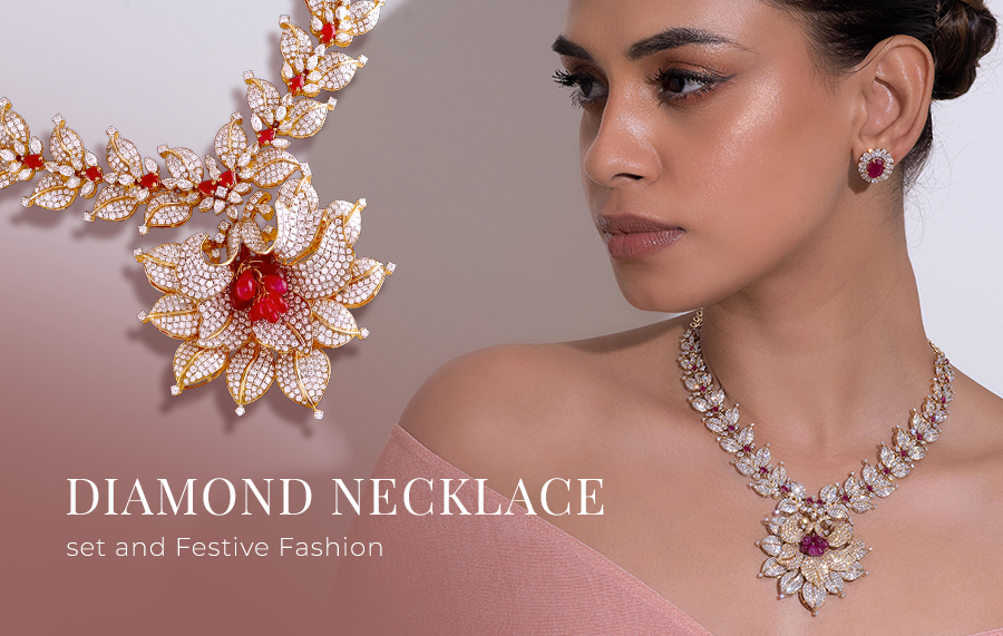 Diamond Necklaces for festive fashion