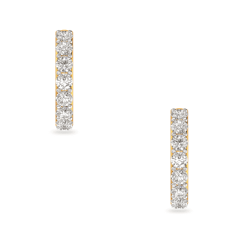 Diamond Hoop Earrings Tiffany Lab-Grown Diamonds Hoop Earrings