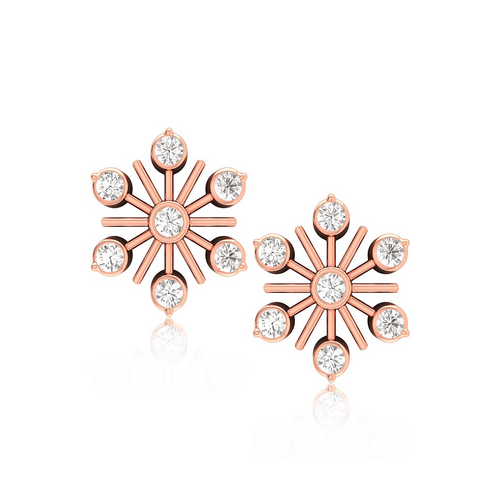 Candere by Kalyan Jewellers 14K Rose Gold BIS Hallmark  Certified Diamond  Earrings 125 g Online in India Buy at Best Price from Firstcrycom   13717176