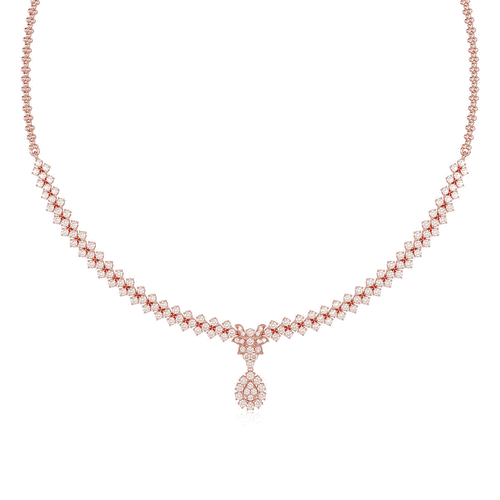 Buy Regal Diamond Cascade Necklace online at best prices | Kirtilals