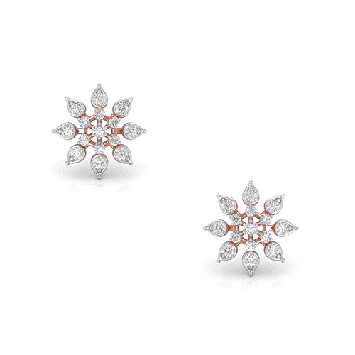 Buy Silver Diamond Starburst Studs online at best prices Kirtilals