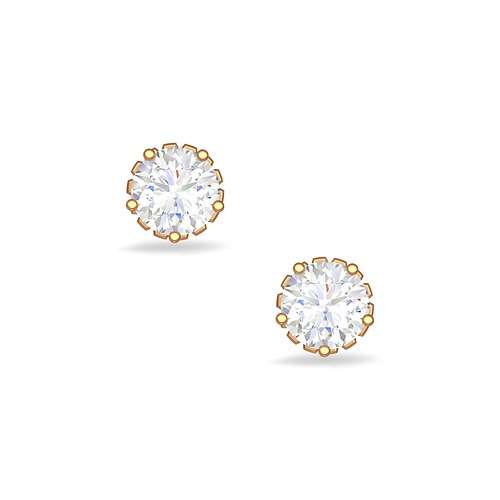 Solo Diamond Stud Earrings Buy 18kt Yellow Gold Diamond Diamond